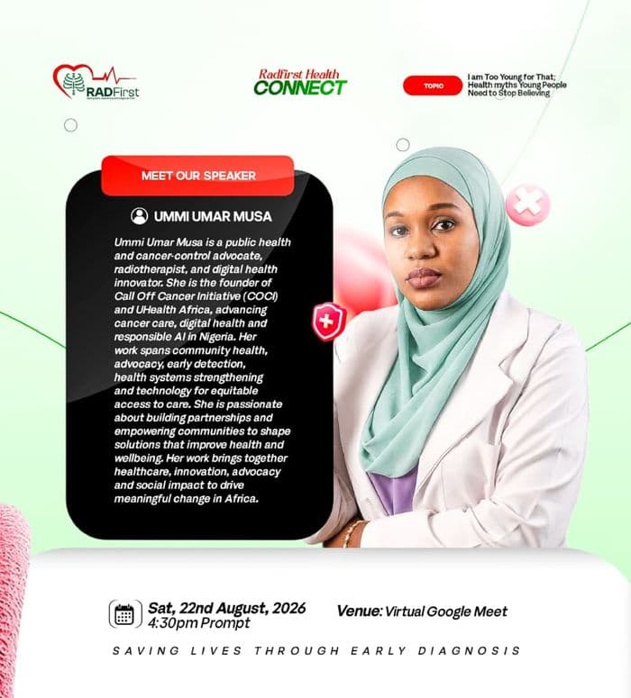 Health Connect speaker card for Ummi Umar Musa